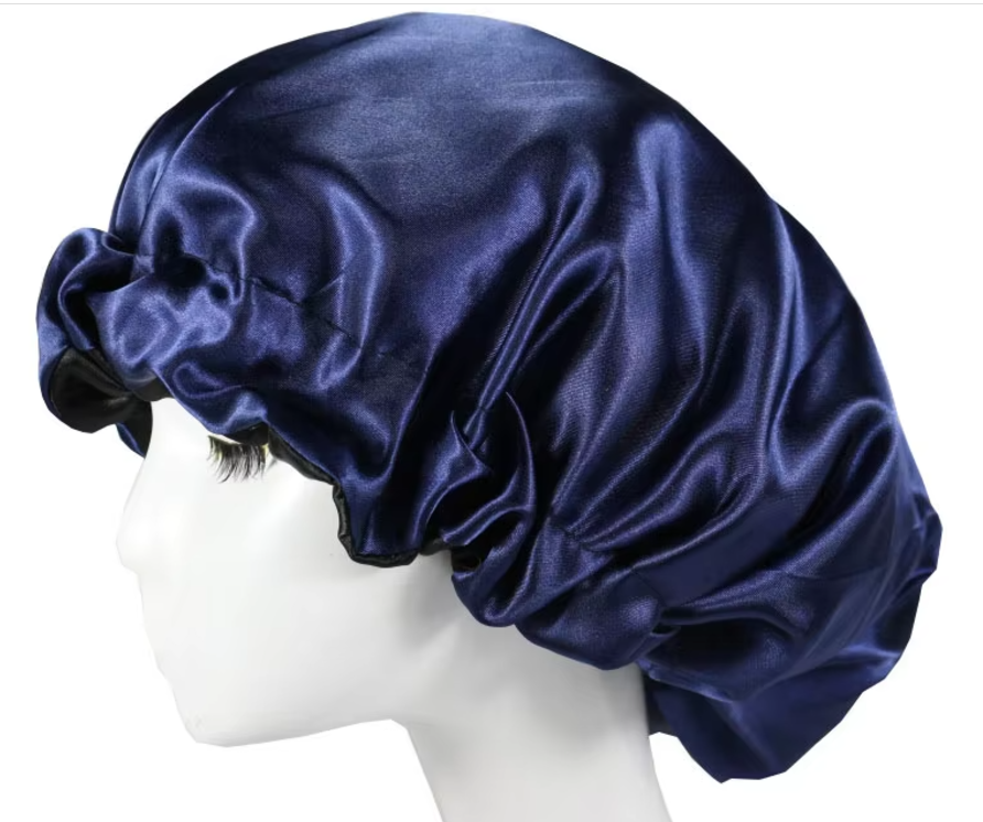 Adjustable Elastic Double Layer Reversible Satin Bonnet