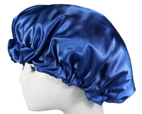 Thumbnail for Adjustable Elastic Double Layer Reversible Satin Bonnet